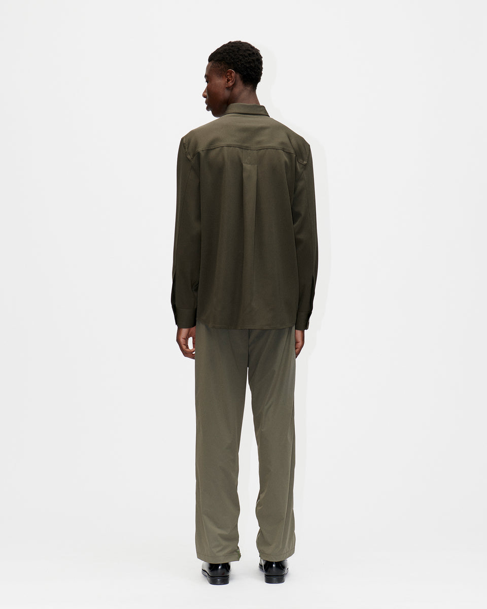 Uniform Shirt Dry Wool 035 Dark Sage