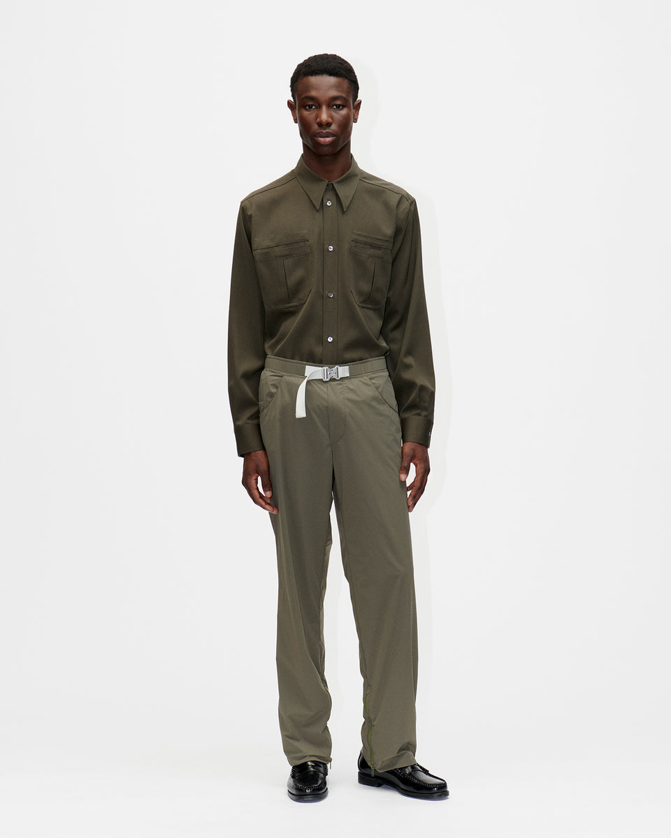 Uniform Shirt Dry Wool 035 Dark Sage