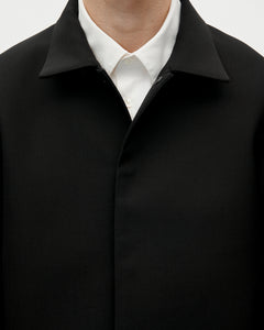 Officer Jacket Crepe Wool 009 Black