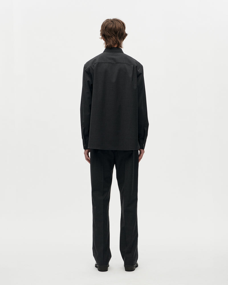 Essential Shirt 365 Wool 008 Charcoal