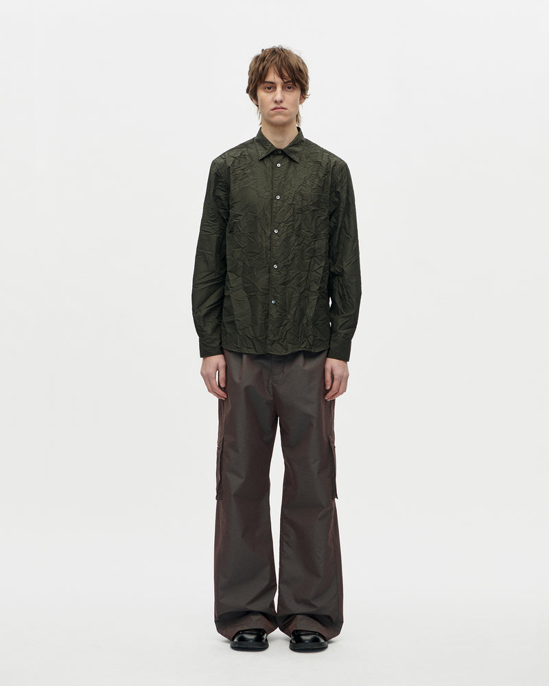 Volume Shirt Stropicciato 031 Dark Olive