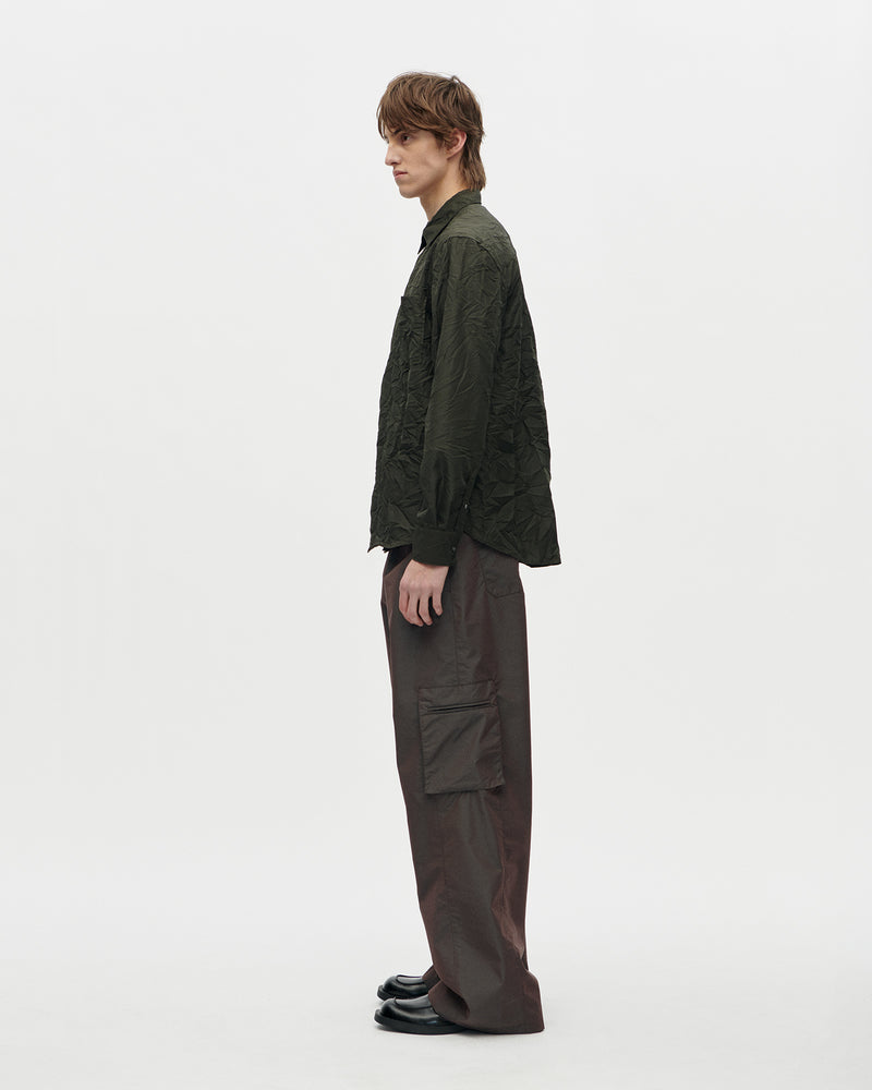 Volume Shirt Stropicciato 031 Dark Olive