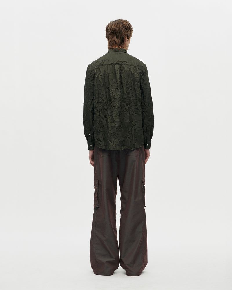 Volume Shirt Stropicciato 031 Dark Olive