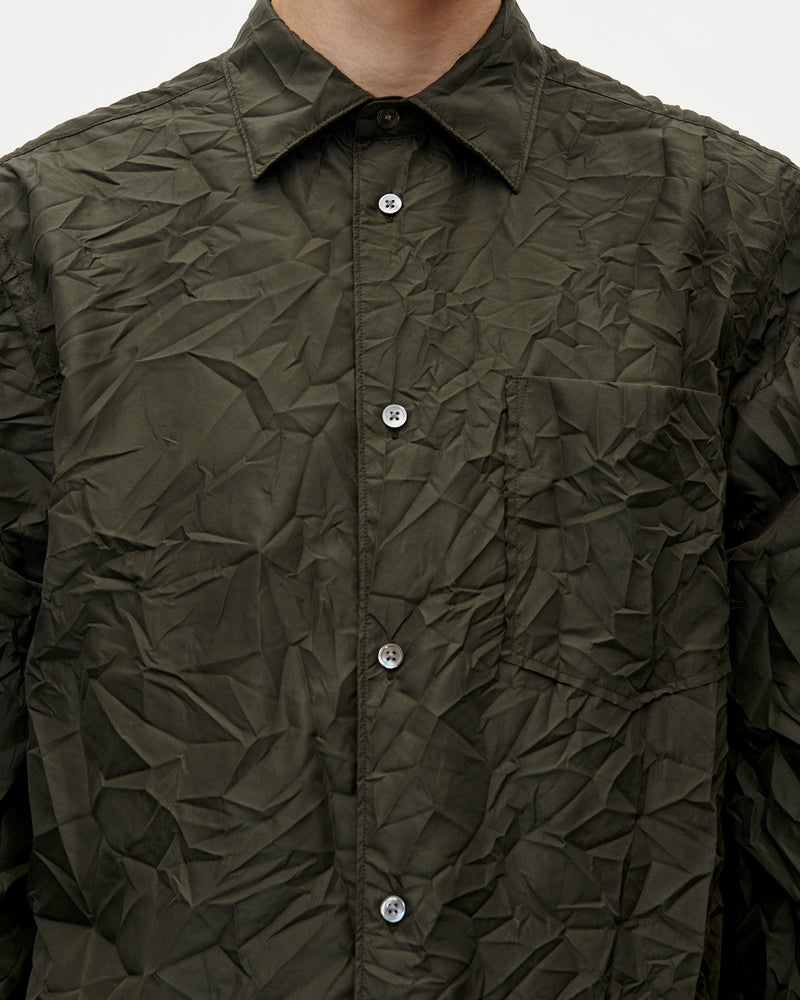 Volume Shirt Stropicciato 031 Dark Olive