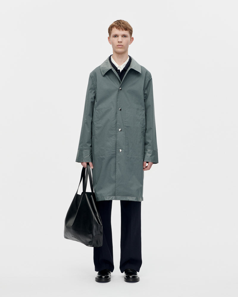 Rain Coat Coated 081 Grey