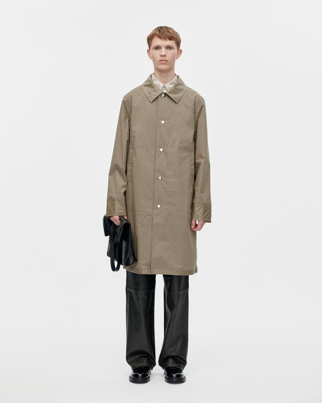 Rain Coat Coated 031 Dark Olive