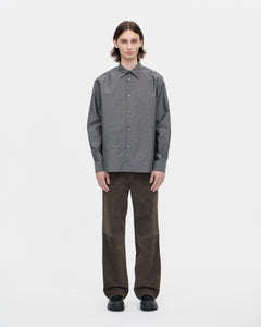 Volume Shirt Grid 008 Charcoal