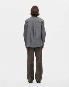 Volume Shirt Grid 008 Charcoal