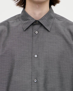 Volume Shirt Grid 008 Charcoal