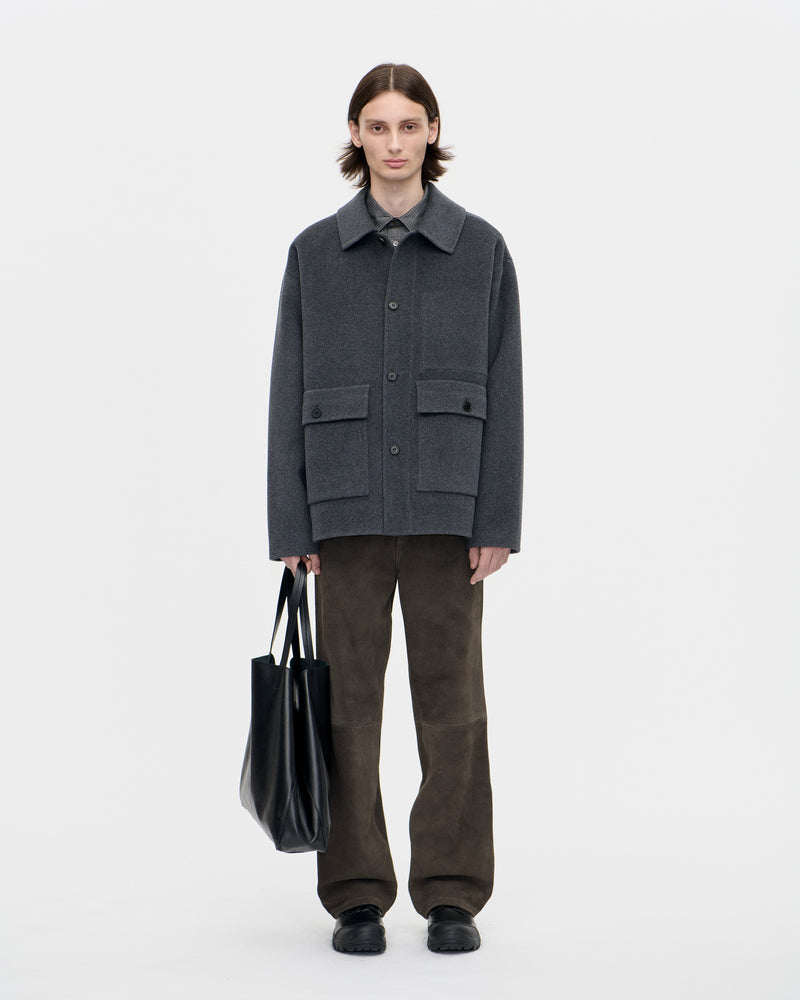 Naval Jacket Woolcash 008 Charcoal