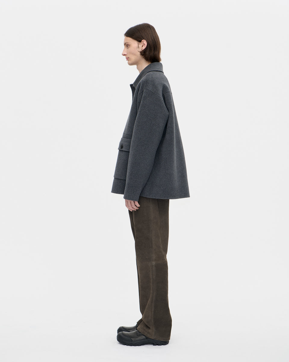 Naval Jacket Woolcash 008 Charcoal