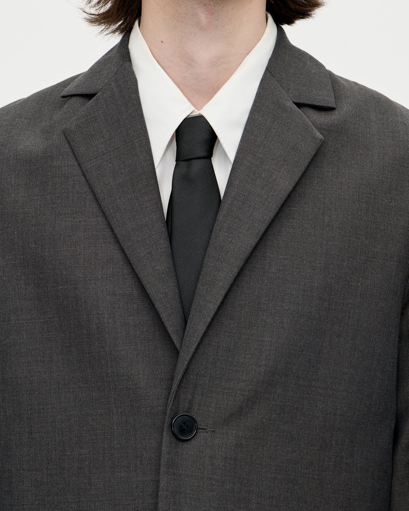 Dress Blazer Pure Wool 008 Charcoal