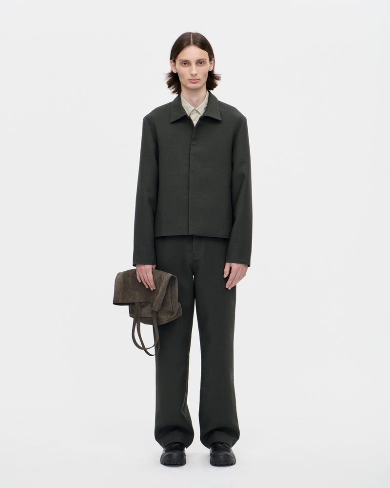 Officer Jacket Double Wool 086 Fog