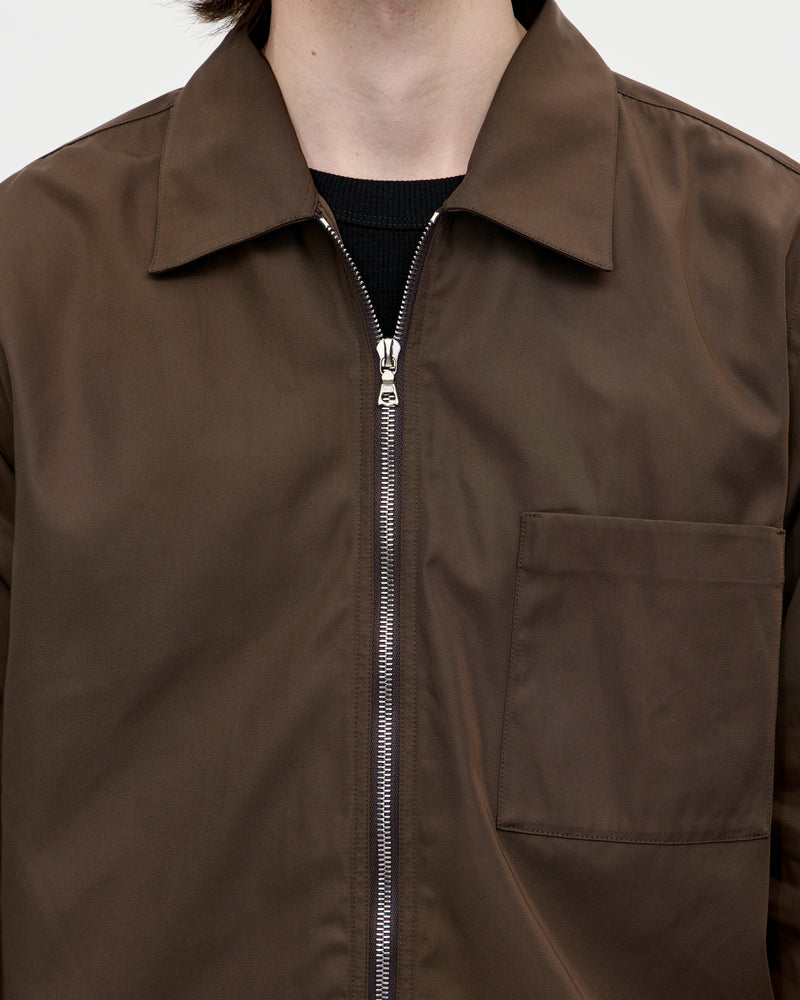Shrunk Zip Shirt Memory 066 Chocolate