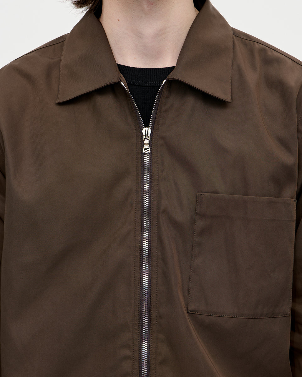 Shrunk Zip Shirt Memory 066 Chocolate
