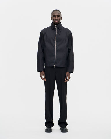 Rubber Zip Smock Hancock 009 Black