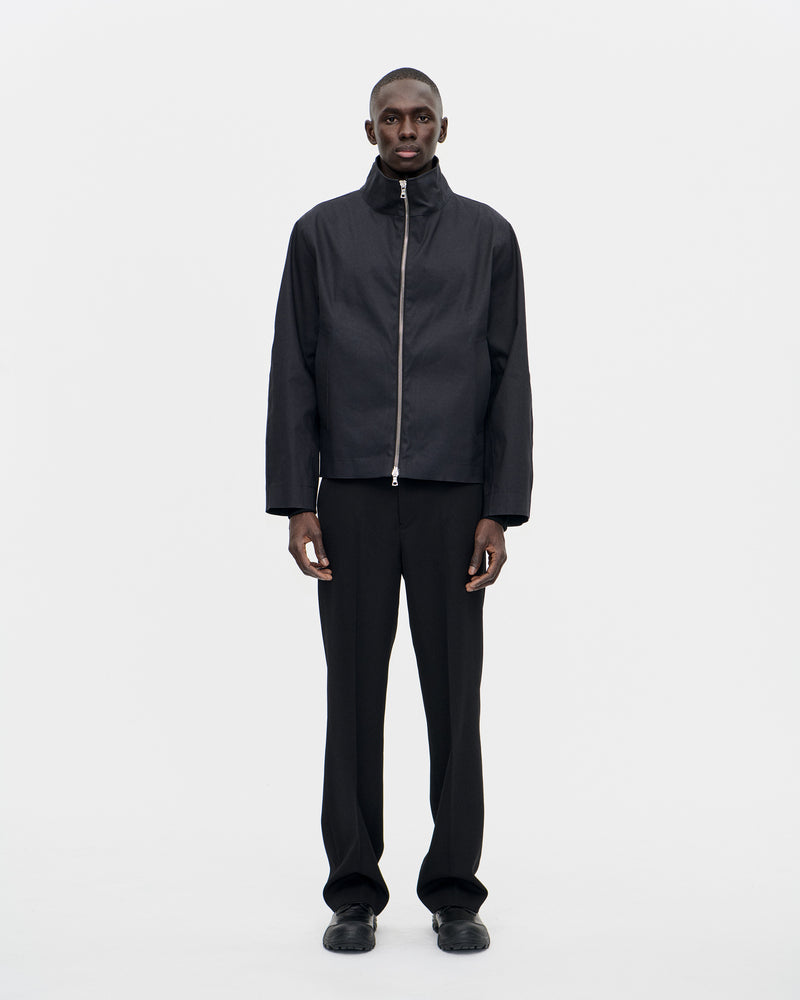 Rubber Zip Smock Hancock 009 Black