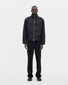 Rubber Zip Smock Hancock 009 Black