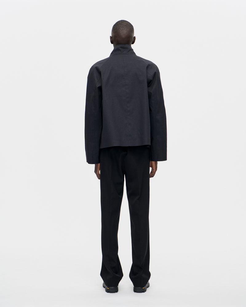 Rubber Zip Smock Hancock 009 Black