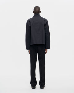 Rubber Zip Smock Hancock 009 Black