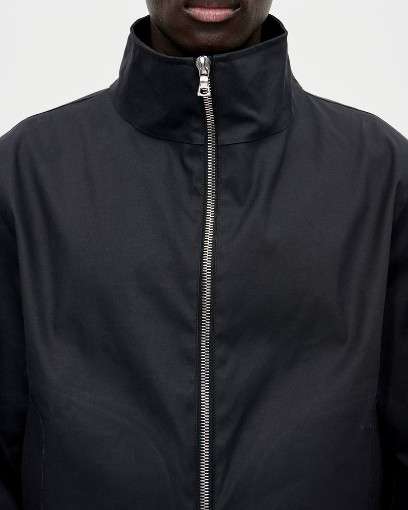 Rubber Zip Smock Hancock 009 Black