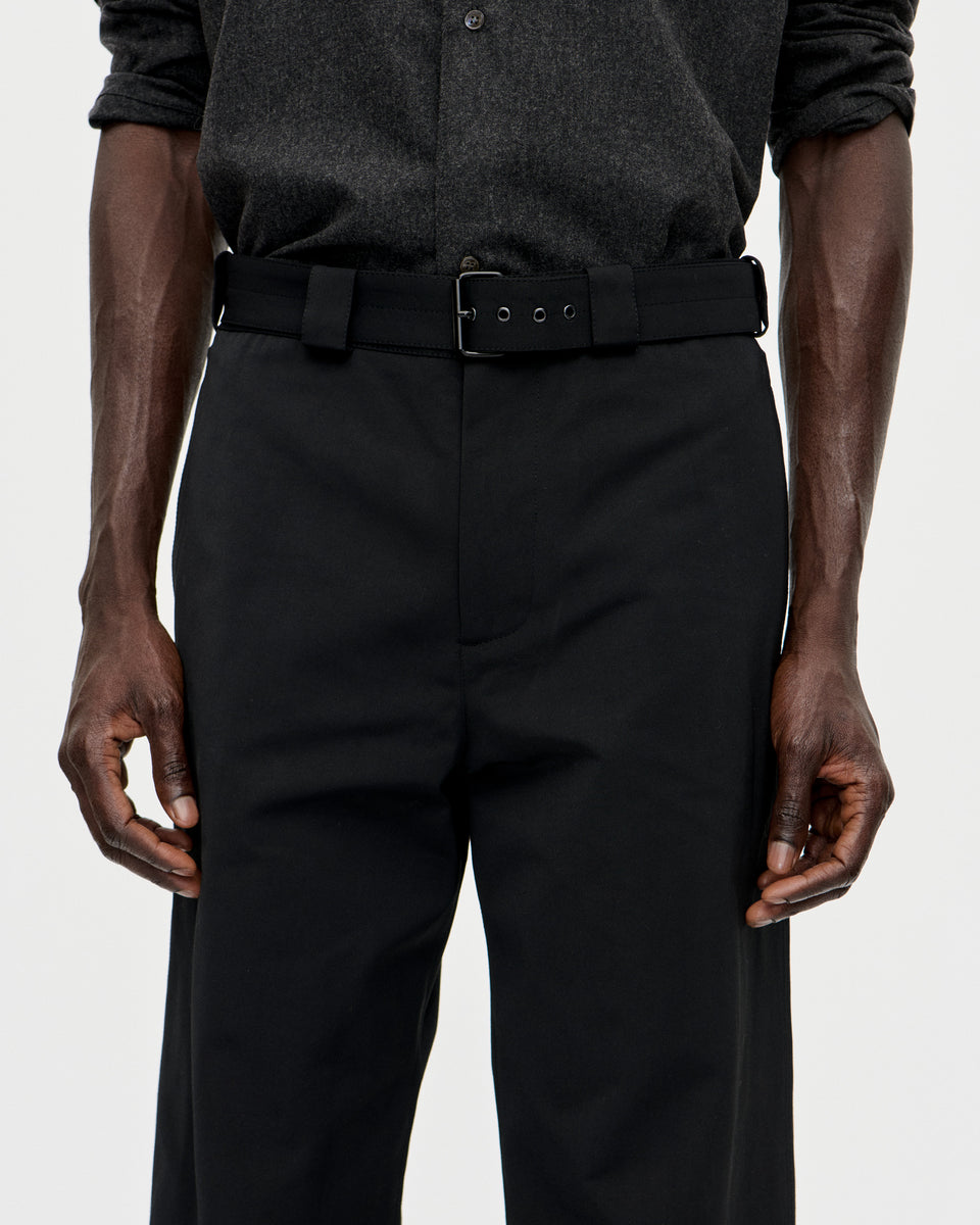 Belt Trouser Ottoman 009 Black