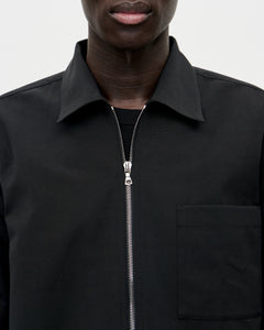 Shrunk Zip Shirt Ottoman 009 Black