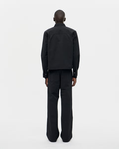 Shrunk Zip Shirt Ottoman 009 Black