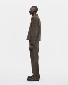 Officer Zip Jacket Suede 067 Rock