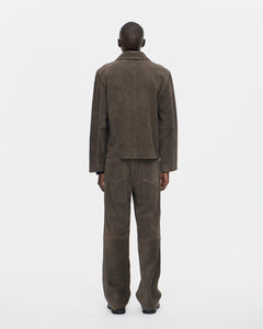 Officer Zip Jacket Suede 067 Rock