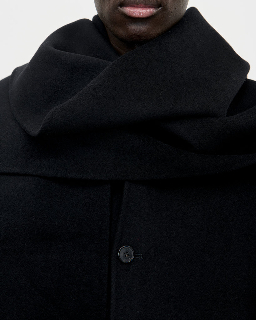 Plaid Scarf Woolcash 009 Black