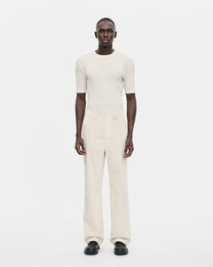 Cord Night Trouser 002 Off White