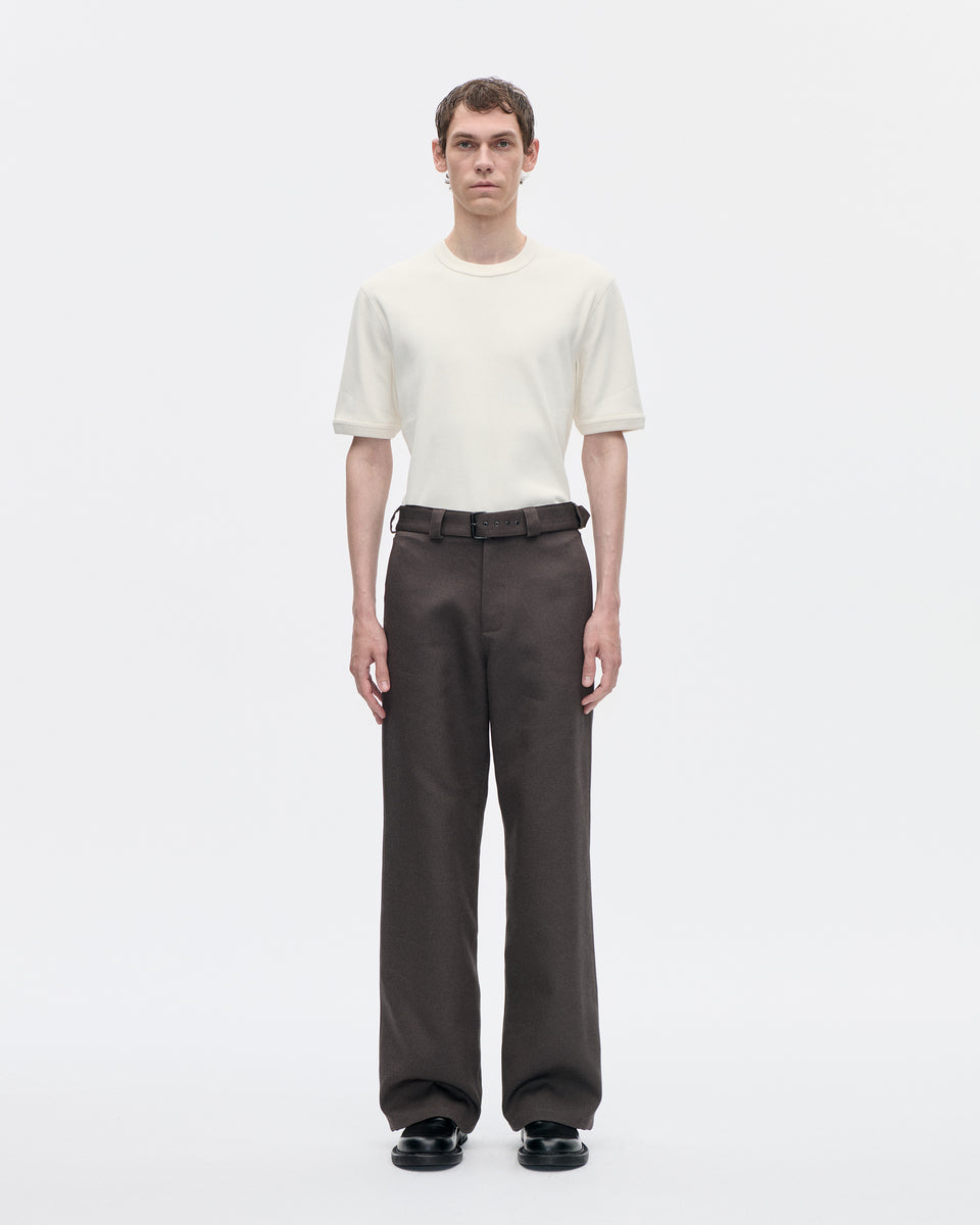 Belt Trouser Wool Canvas 067 Rock
