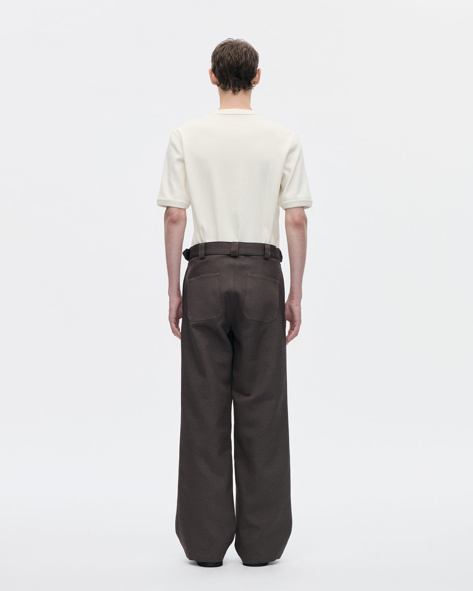 Belt Trouser Wool Canvas 067 Rock