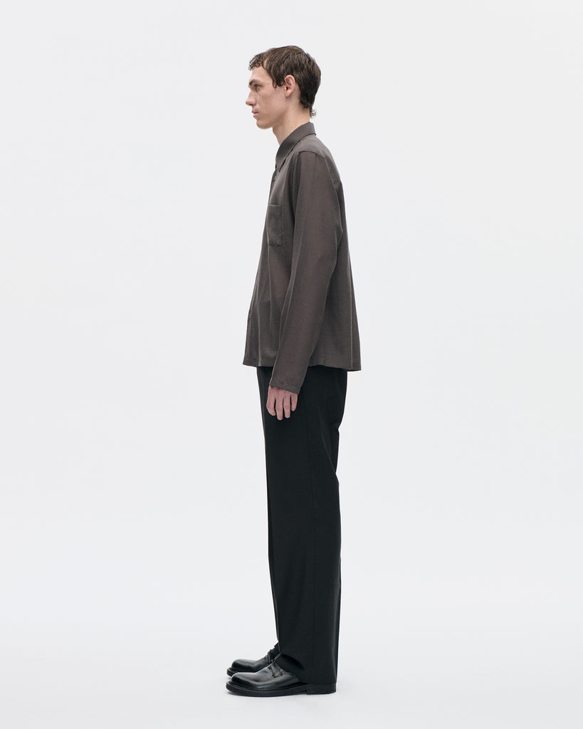 Cordial Shirt 120s Merino 084 Peat