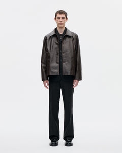 Blouson Nappa Leather 068 Brown