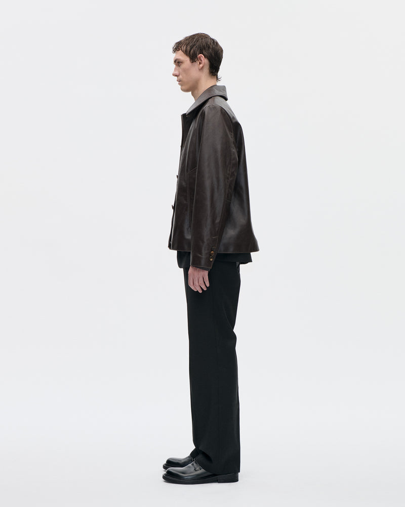 Blouson Nappa Leather 068 Brown