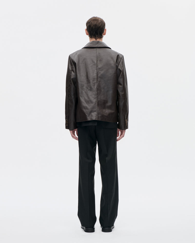 Blouson Nappa Leather 068 Brown