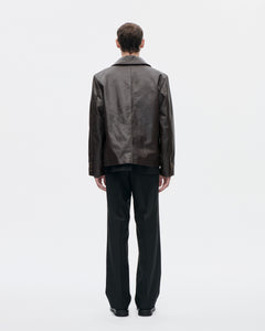 Blouson Nappa Leather 068 Brown