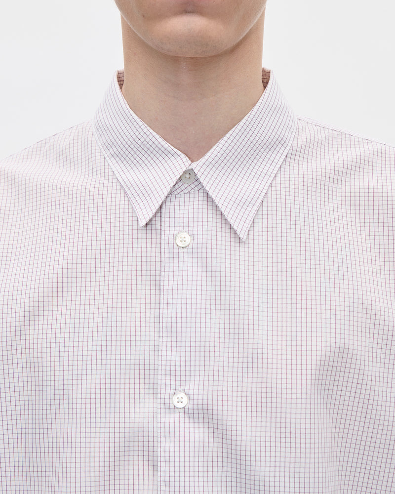 Sleepy Shirt Luxor 075 Maroon Check