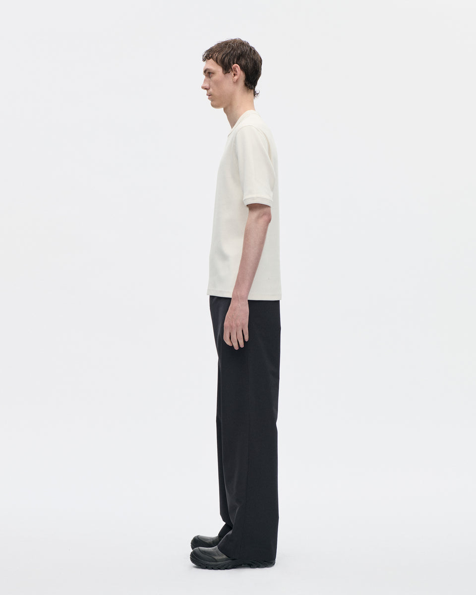 Gym Tee Cotton Rib 021 Chalk