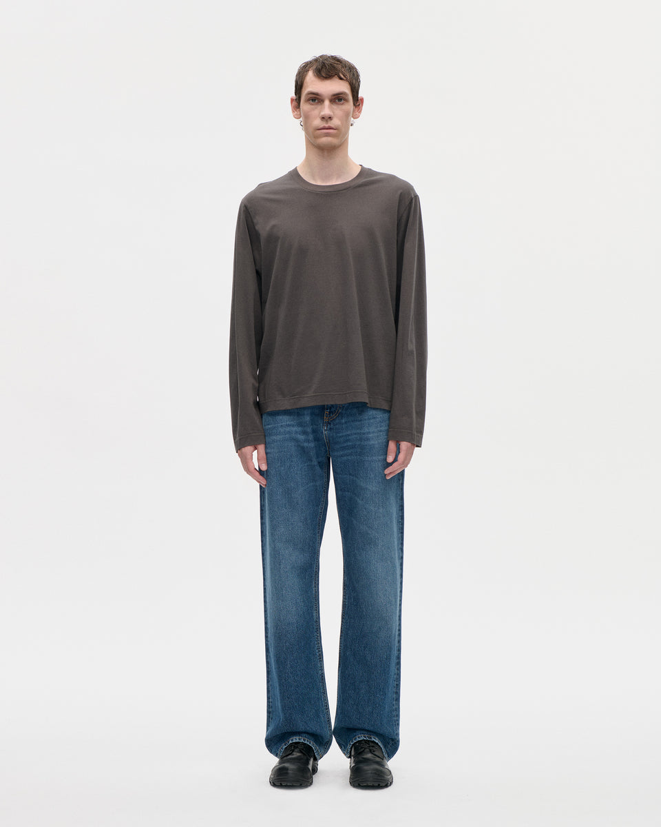 Seam Tee LS 140 081 Grey