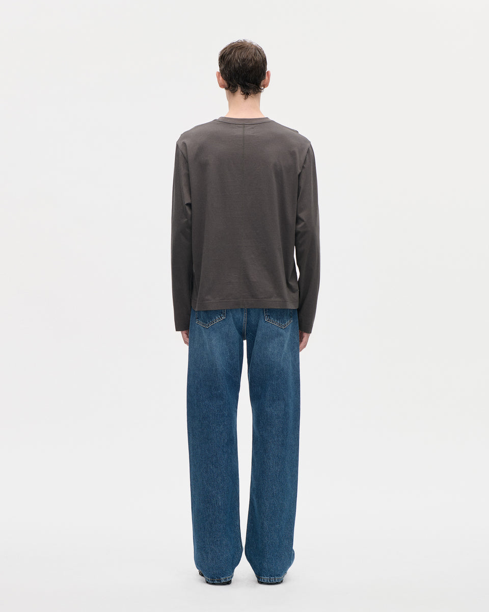 Seam Tee LS 140 081 Grey
