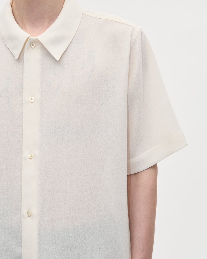 Wander Shirt Shimmer Wool 021 Chalk