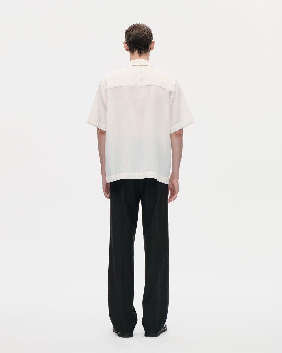 Wander Shirt Shimmer Wool 021 Chalk