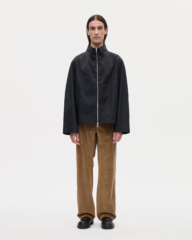 Rubber Zip Smock Hancock 009 Black