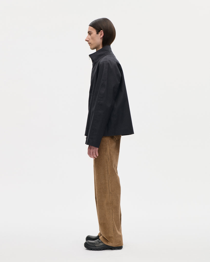 Rubber Zip Smock Hancock 009 Black