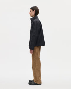 Rubber Zip Smock Hancock 009 Black