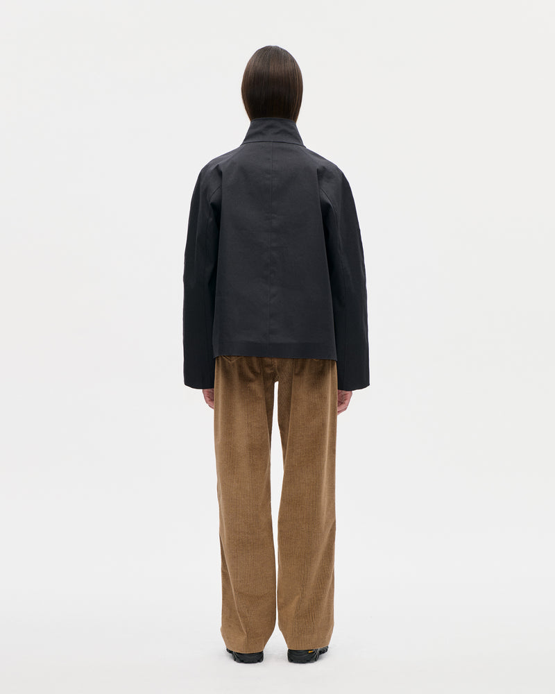 Rubber Zip Smock Hancock 009 Black