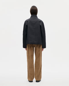 Rubber Zip Smock Hancock 009 Black